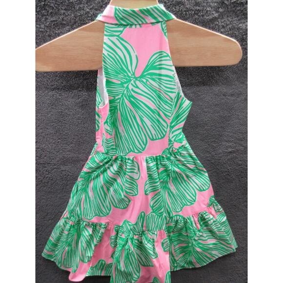 NWT Lilly Pulitzer Trisha Shirt Dress Who Let The Fronds Out Mandevilla Pink 0 - Picture 10 of 16